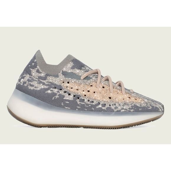 Adidas Yeezy "Mist" Boost 380 NICE! Knit‎ Sneakers Running Shoes FX9764 Mens 8.5 - Picture 1 of 11